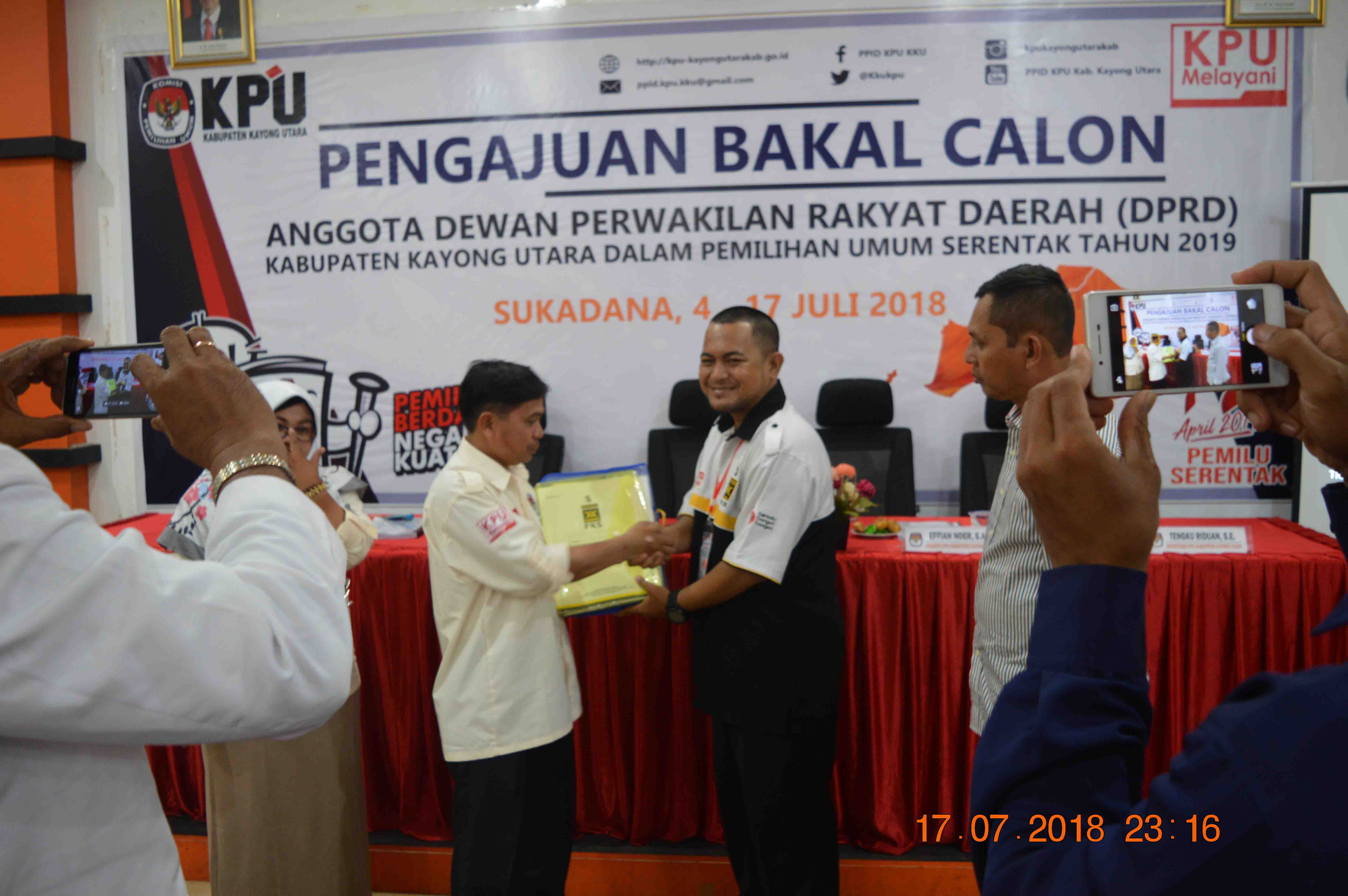 Pengajuan Bakal Calon Anggota DPRD Kabupaten Kayong Utara Pemilu Tahun 2019 (PKS)
