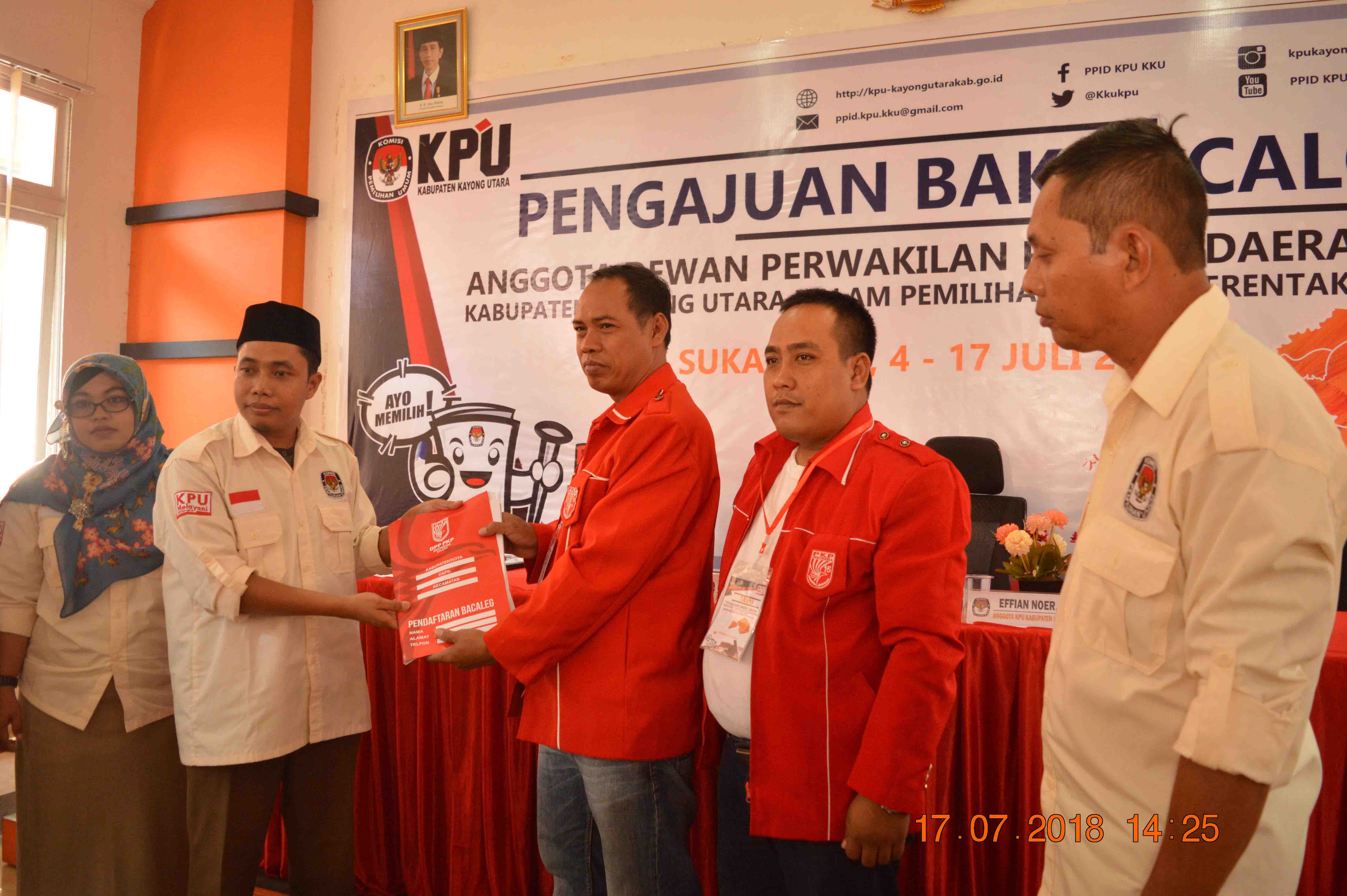 Pengajuan Bakal Calon Anggota DPRD Kabupaten Kayong Utara Pemilu Tahun 2019 (PKPI)