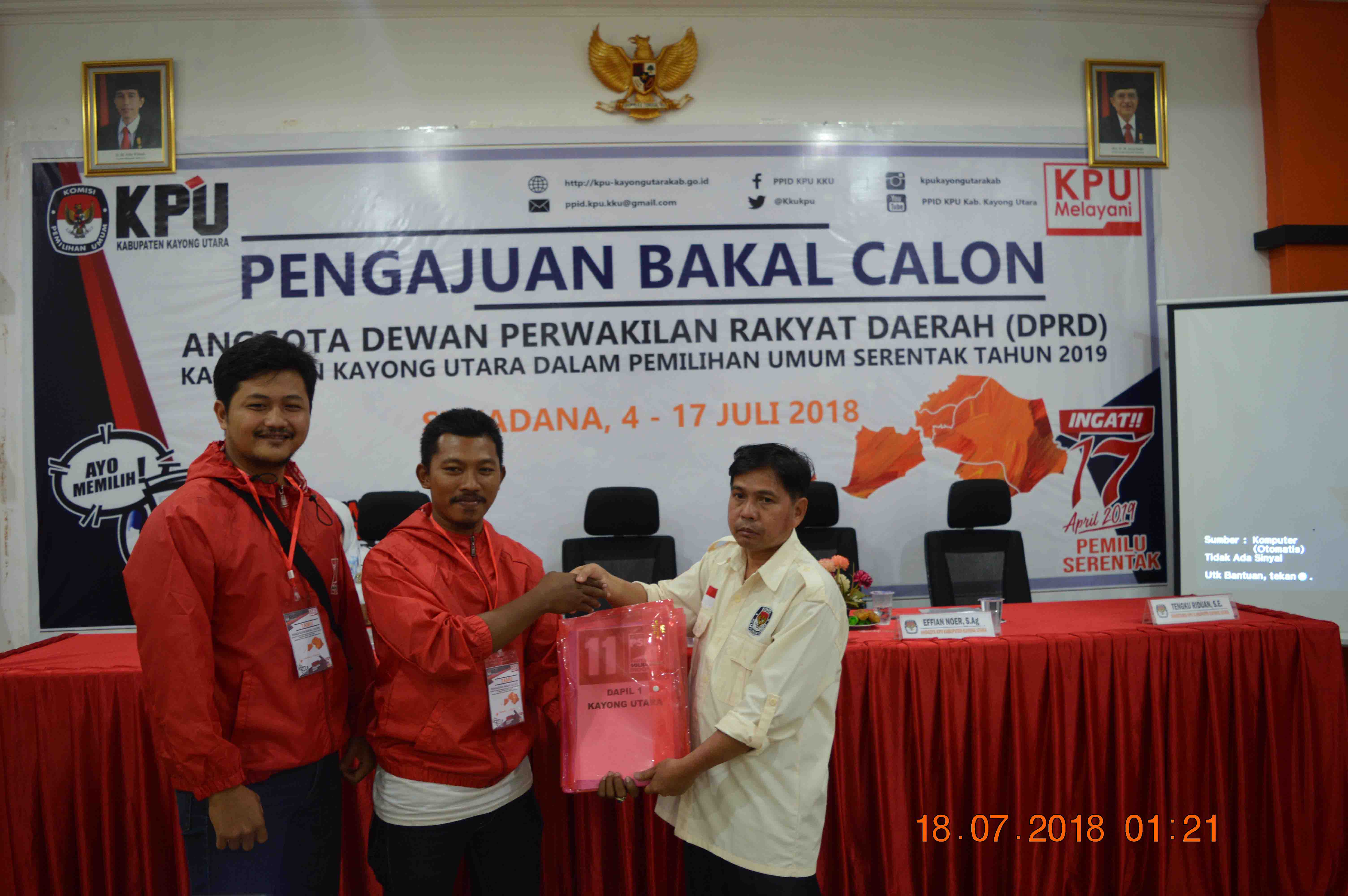 Pengajuan Bakal Calon Anggota DPRD Kabupaten Kayong Utara Pemilu Tahun 2019 (PSI)