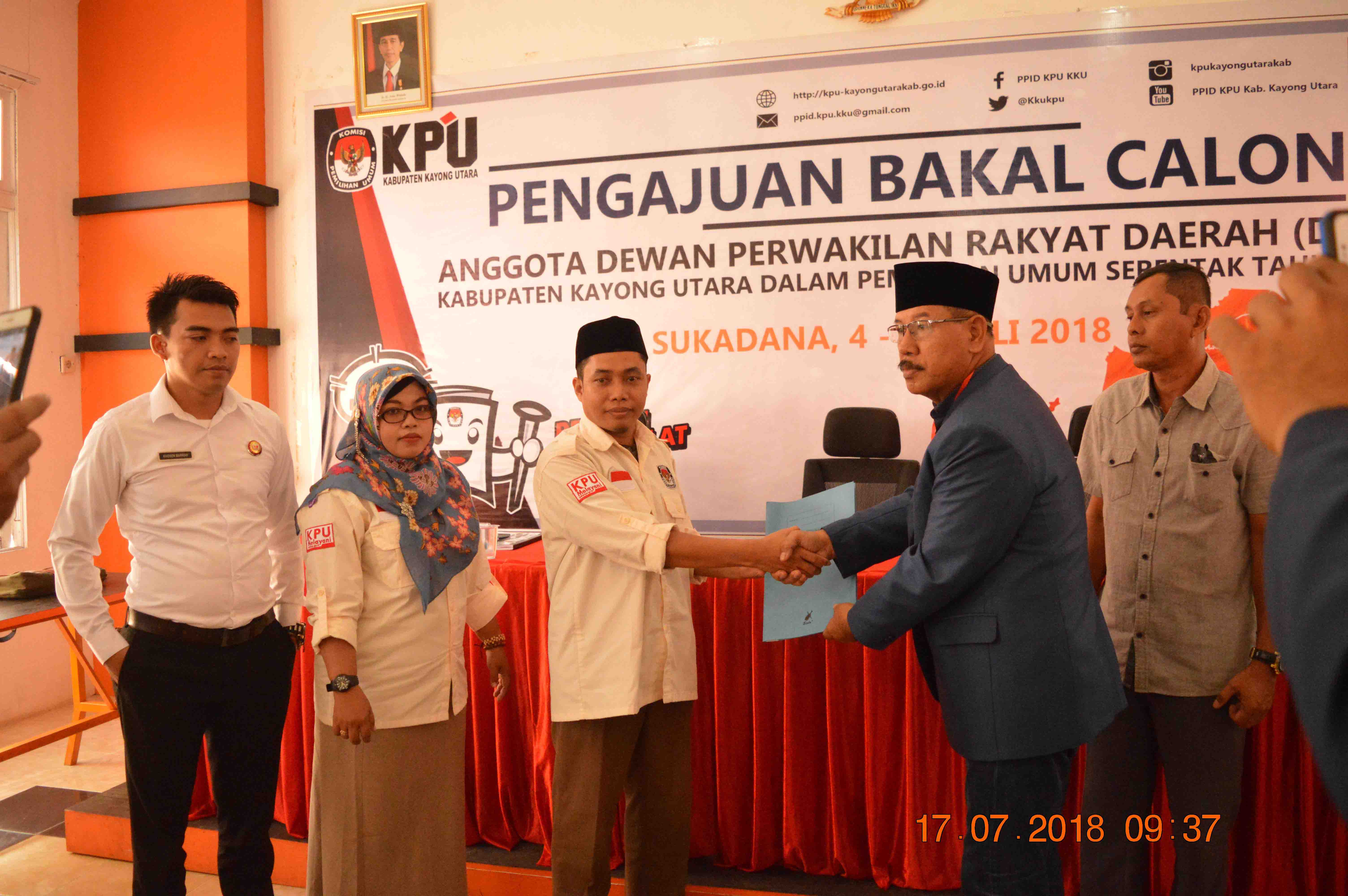 Pengajuan Bakal Calon Anggota DPRD Kabupaten Kayong Utara Pemilu Tahun 2019 (PARTAI NasDem)