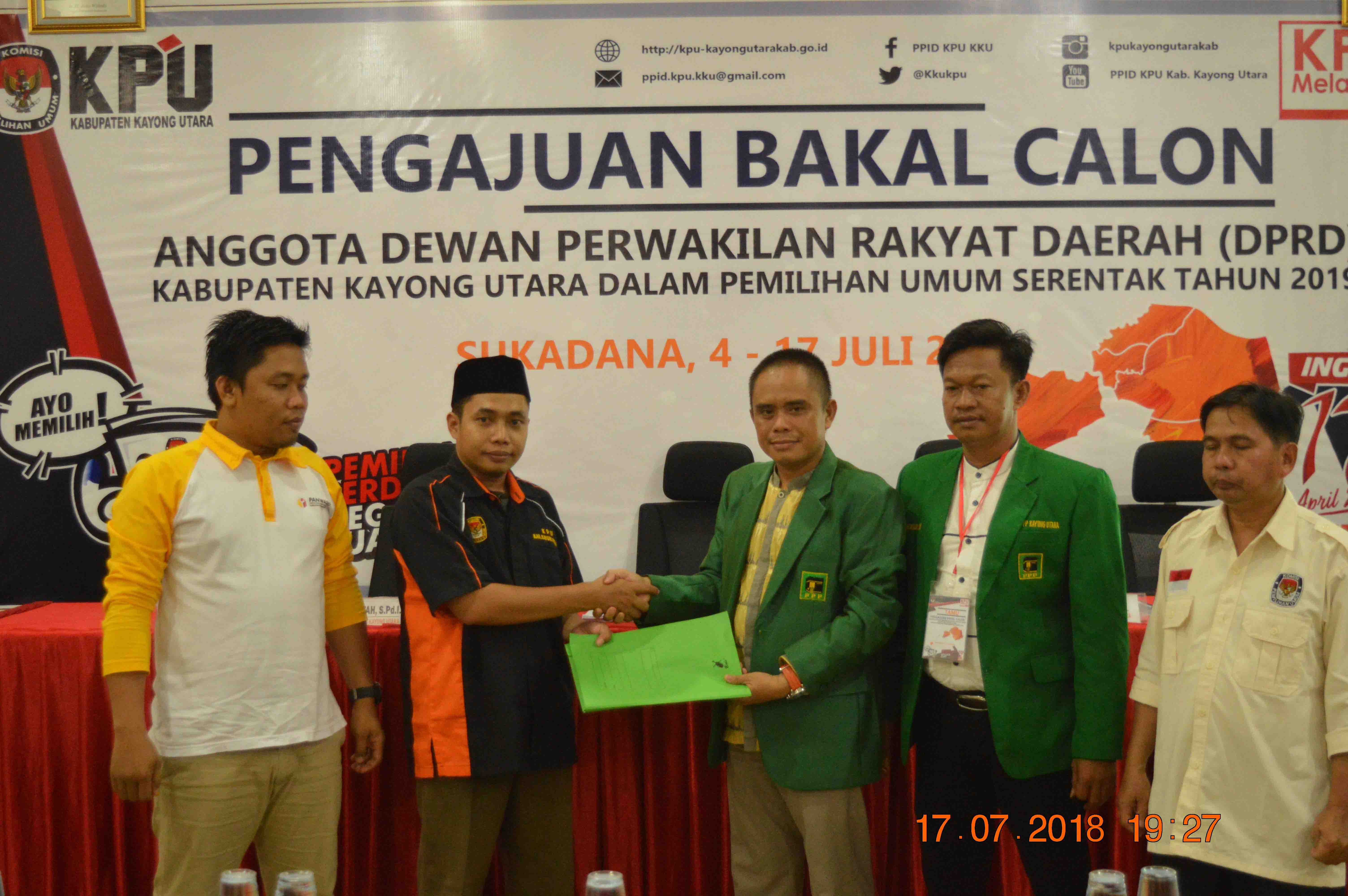 Pengajuan Bakal Calon Anggota DPRD Kabupaten Kayong Utara Pemilu Tahun 2019 (PPP)